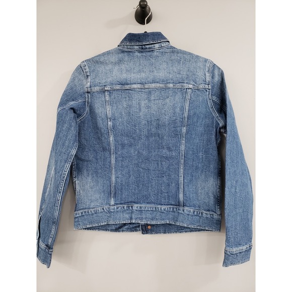 NEW SMALL G-Star RAW Arc 3D Denim Jacket Women's Faded Santorini Stretch Jean - Picture 4 of 5